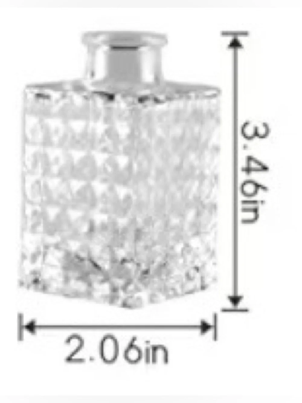 Clear Diamond-Pattern Glass Bud Vase Trio - Home Accents